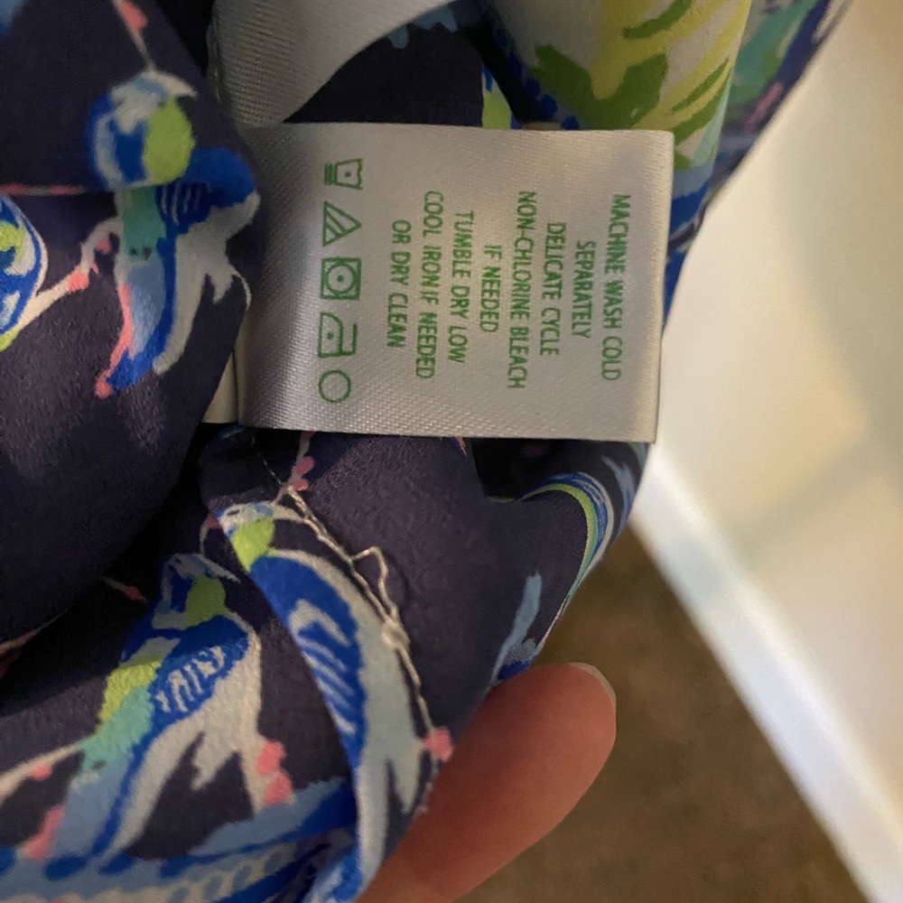 Lilly Pulitzer Lou Lou Floral Flutter Top - Size Large - Picture 6 of 9